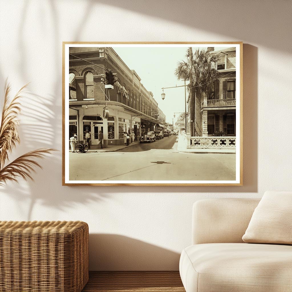 St. Augustine Street Scene, Florida 1937