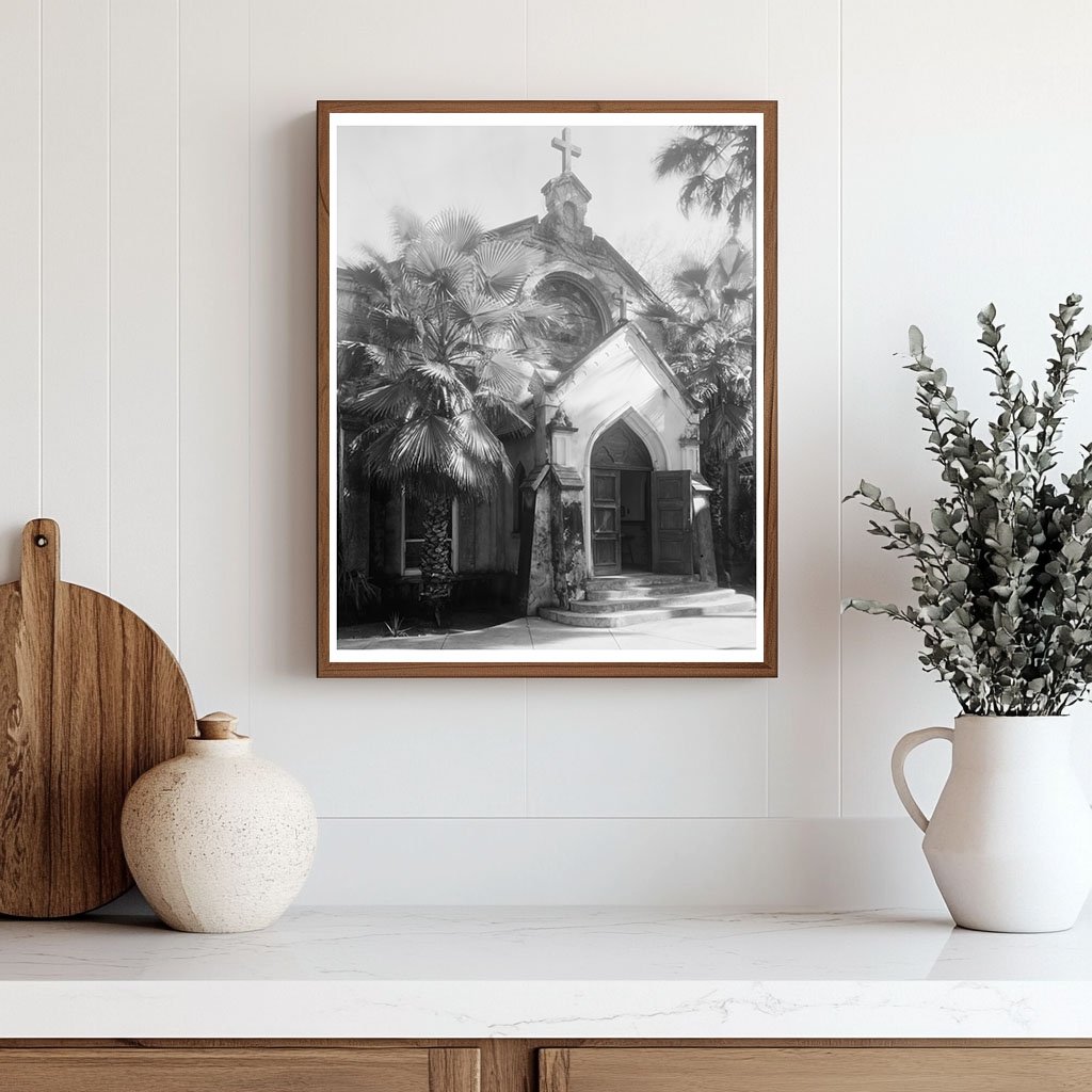 Vintage Church Photo in St. Augustine, FL, 1953