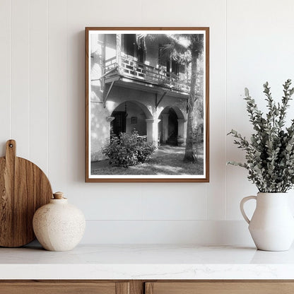 St. Augustine Architecture 1953: Vintage Balconies & Arches