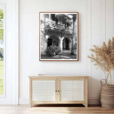 St. Augustine Architecture 1953: Vintage Balconies & Arches
