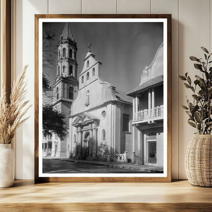 St. Augustine Cathedral Facade Photo, Florida 1953