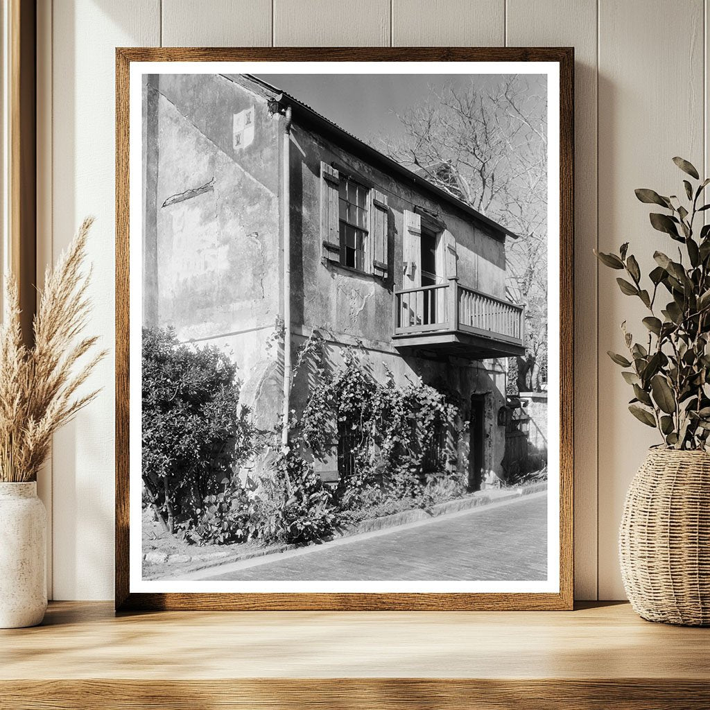 Historic Old House in St. Augustine, Florida, 1803