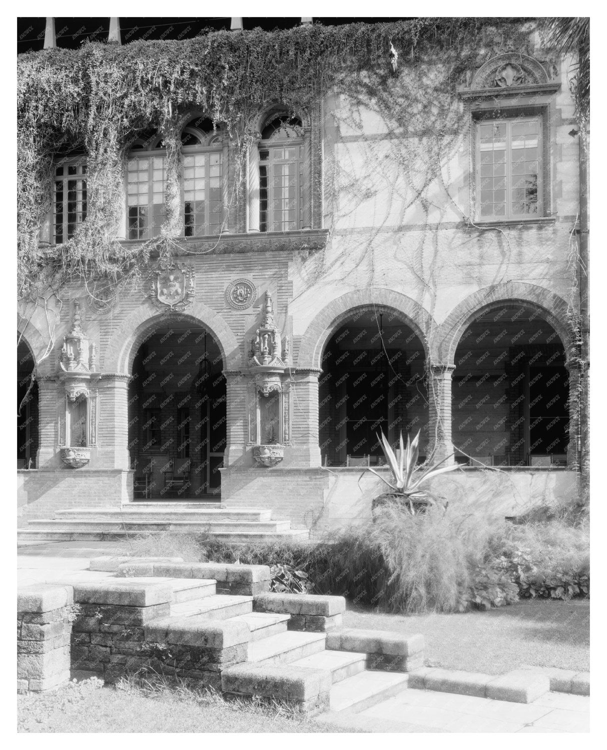 St. Augustine, FL Vintage Architecture Photo, 20th Century