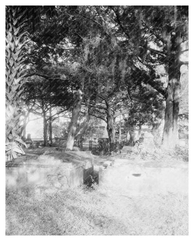 St. Augustine, FL Cemetery Photograph - 1953