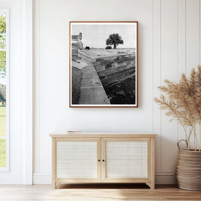Historic St. Augustine, FL Stone Walls Photo, 20th Century