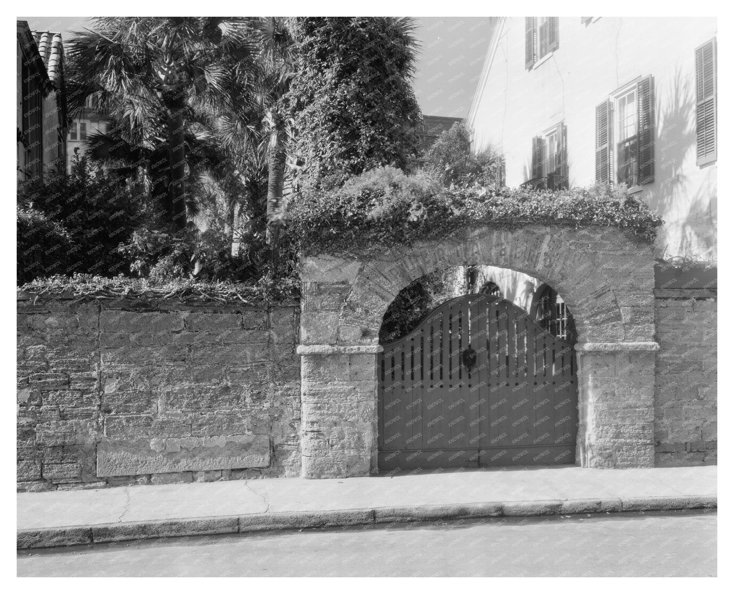 Vintage Gates in St. Augustine, Florida - 1953 Photo