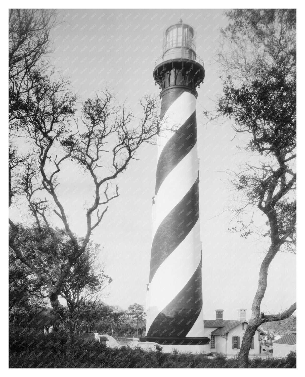 St. Augustine Lighthouses History 1953 Florida Photo
