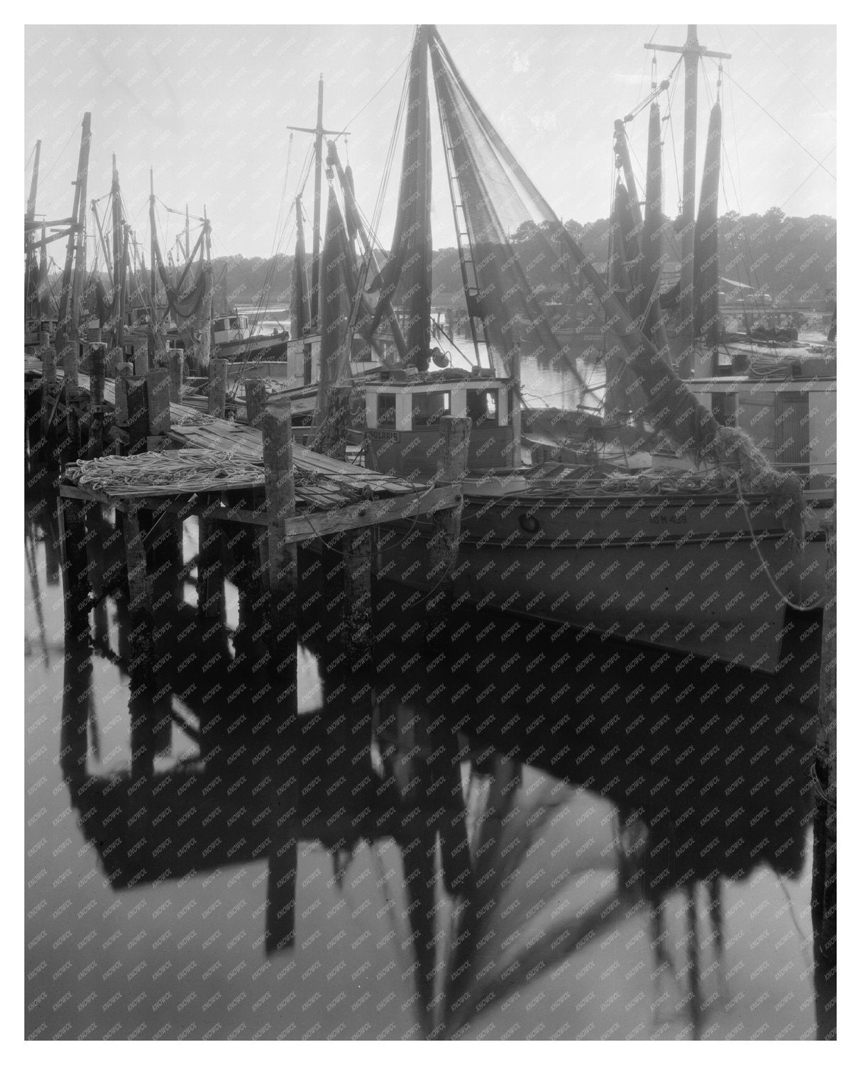 Mid-20th Century St. Augustine Waterfront Scene, Florida