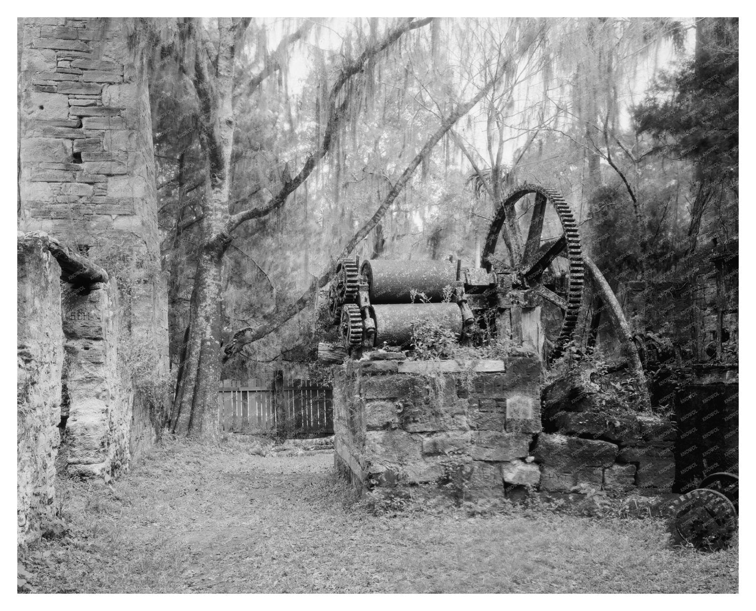 Vintage Sugar Industry Photo, New Smyrna, FL, 1900s