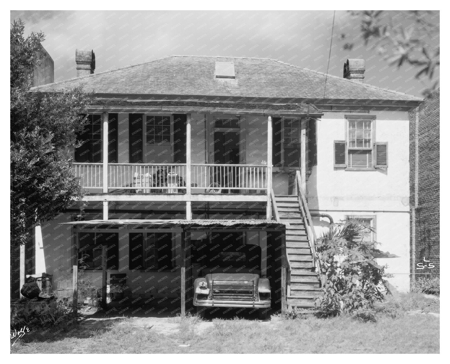 St. Augustine, FL Vintage Home Photo from 1900s Survey