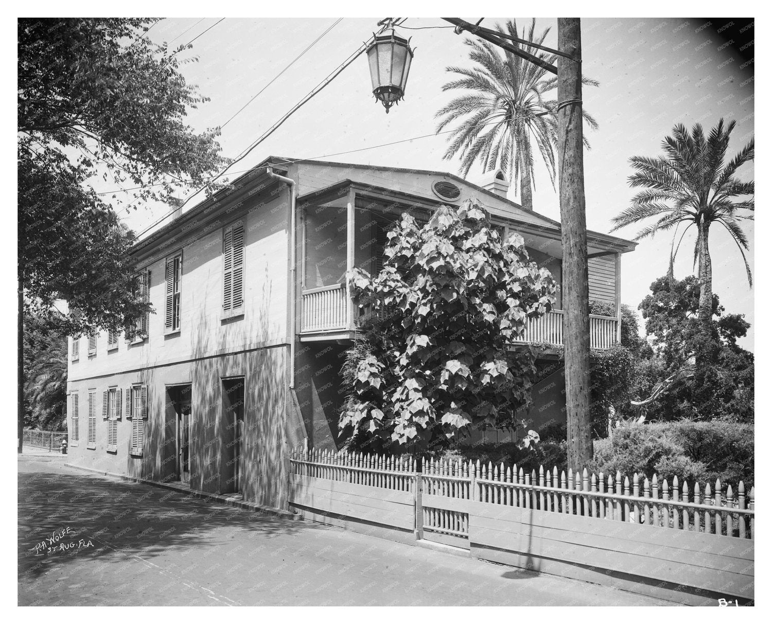 Old Spanish Treasury, St. Augustine FL, 1900s Photograph