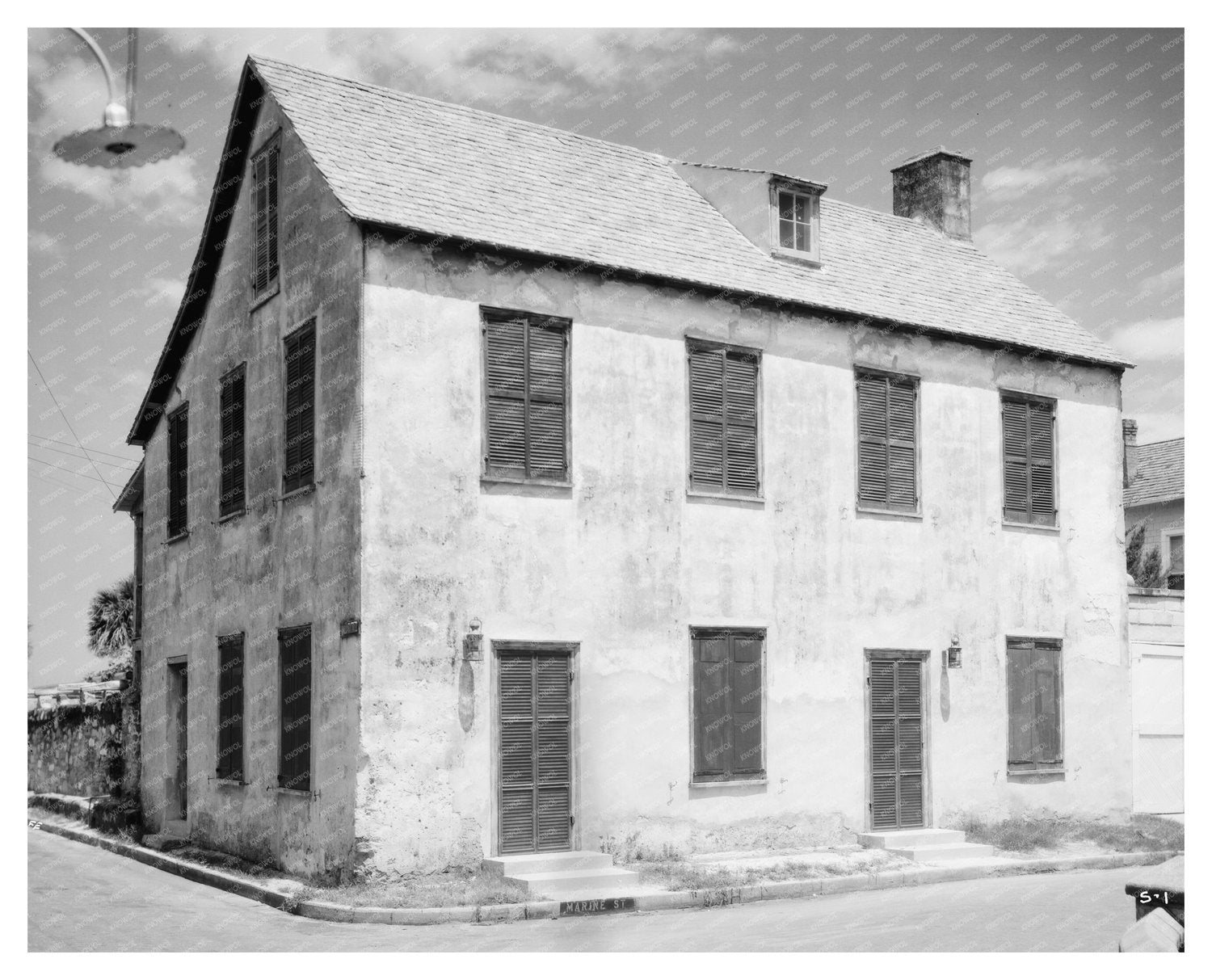 1953 Vintage Photograph of Bleak House, St. Augustine, FL
