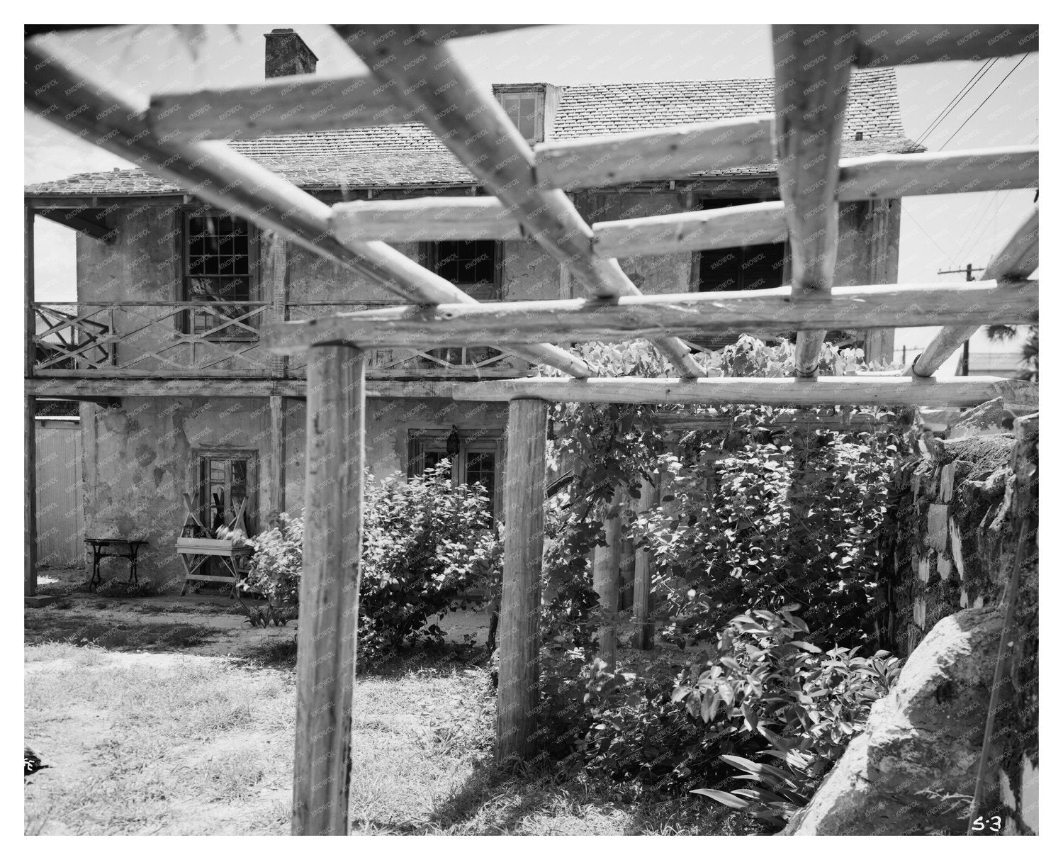 Vintage Bleak House Photo, St. Augustine FL, 1953