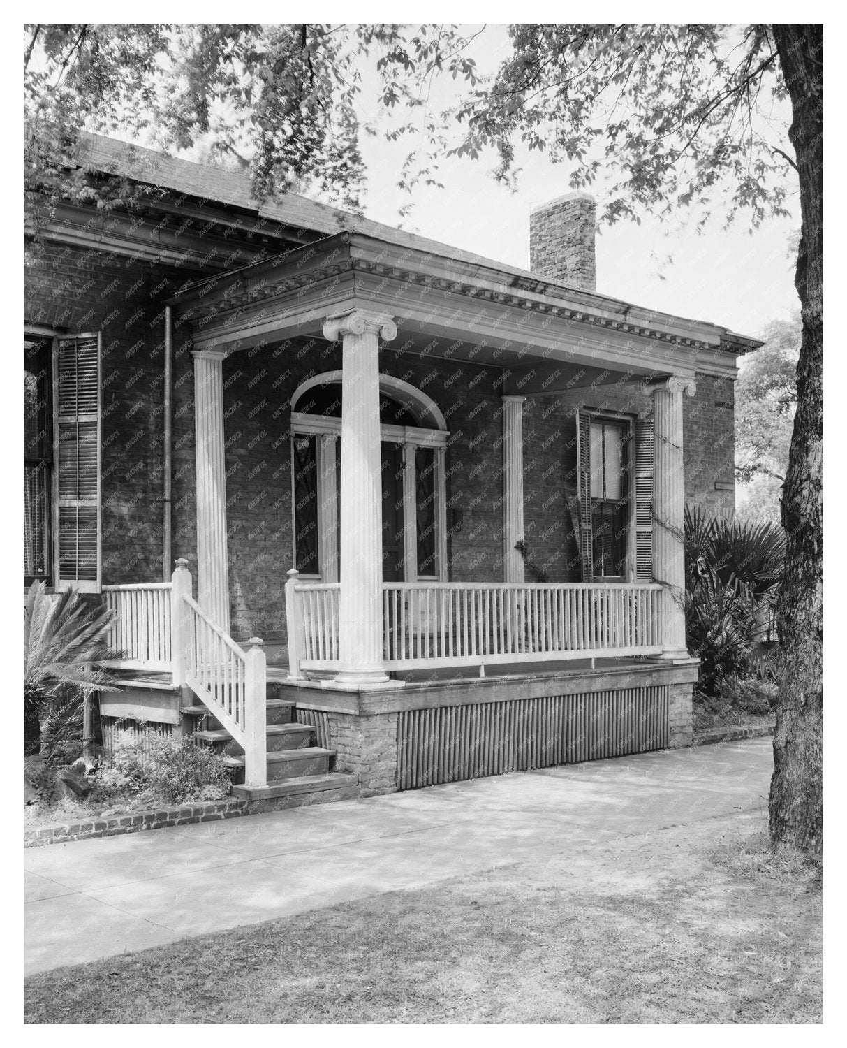 Columbus GA 1853 Vintage Architectural Photograph