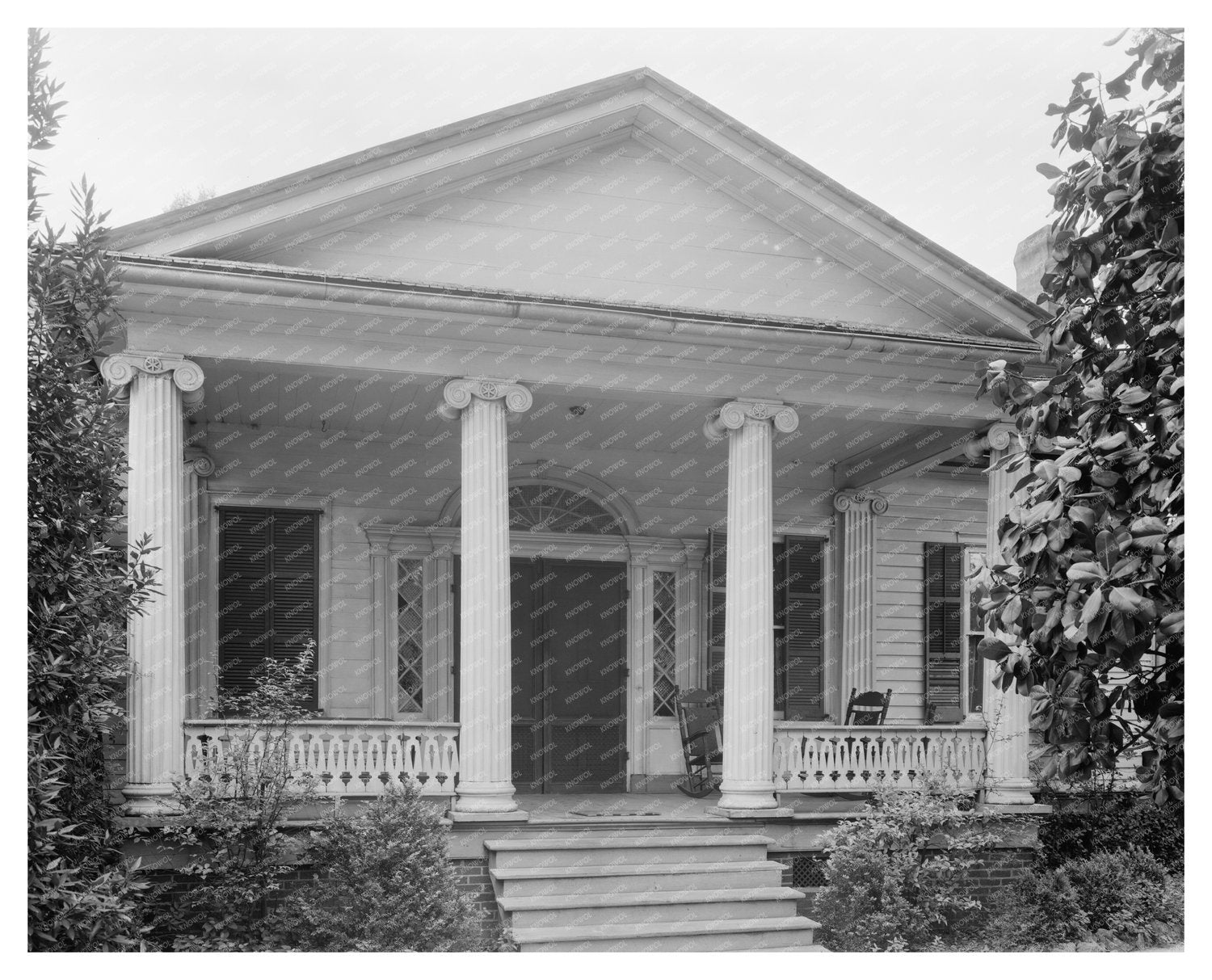 Render-Wilcox House, La Grange, GA - 1843 Vintage Photo