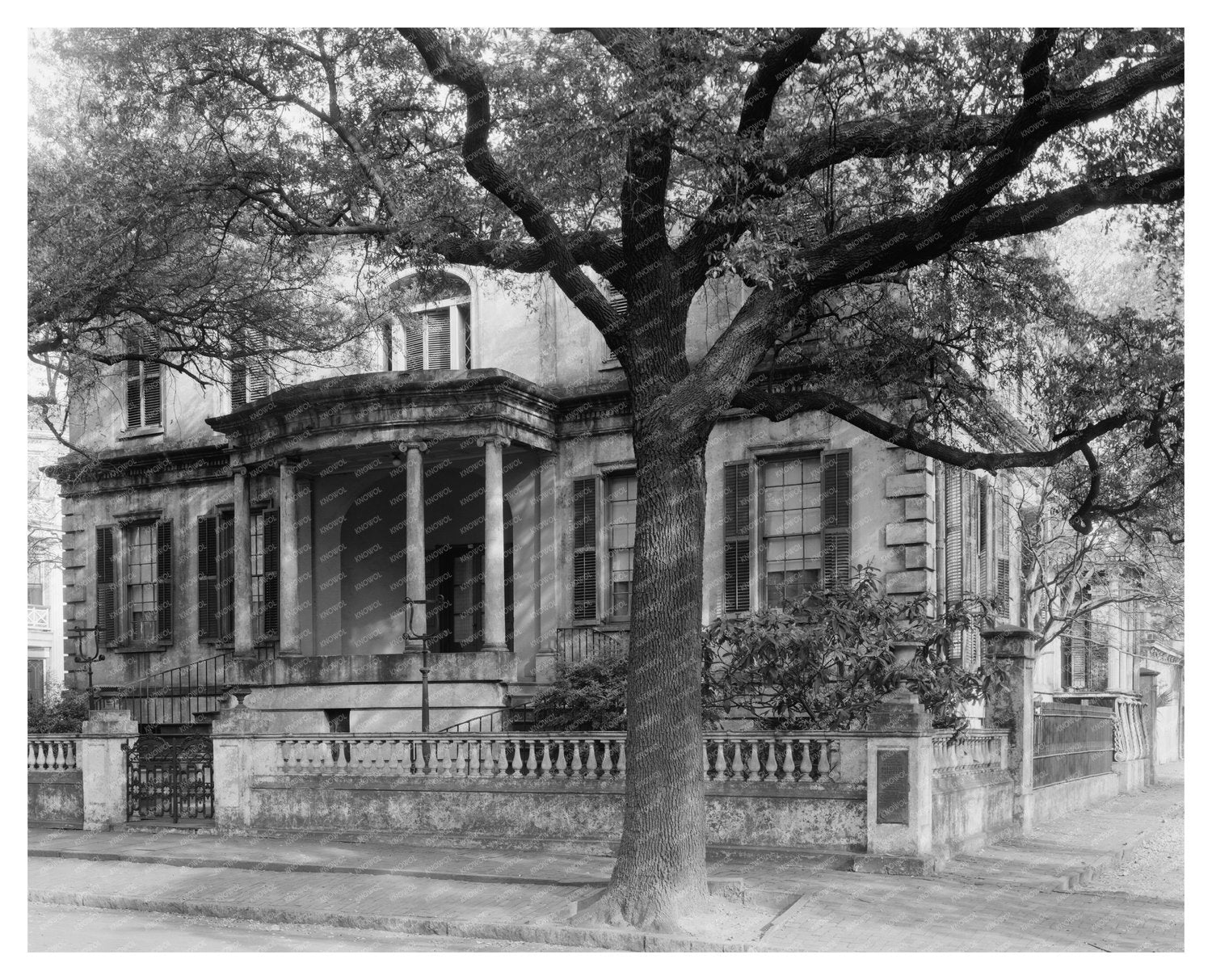 Savannah, GA Vintage Architecture Photo, 1816-1819