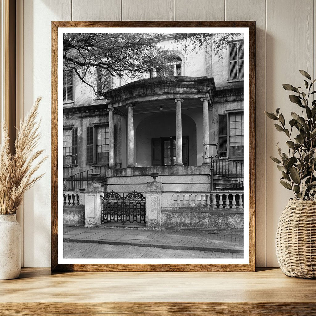 Vintage Savannah Architecture Photo, Georgia 1816-1819