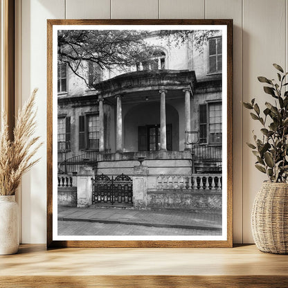 Vintage Savannah Architecture Photo, Georgia 1816-1819