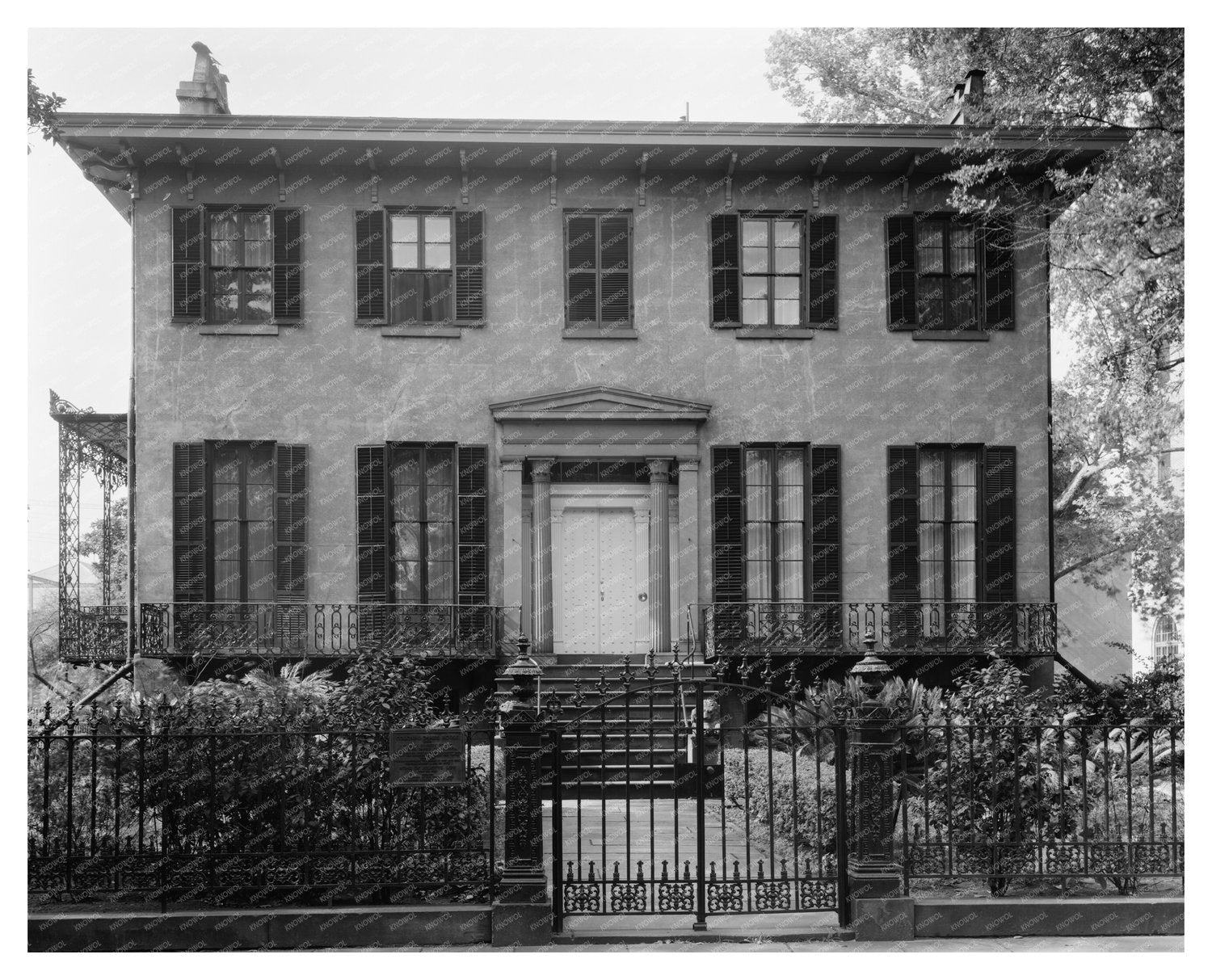 1849 Andrew Low House in Savannah, Georgia - Historic Photo
