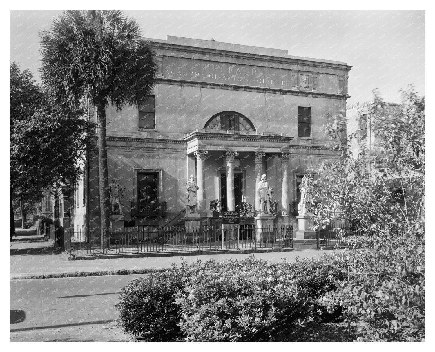 Telfair Academy, Savannah GA, Historic Photo 1819