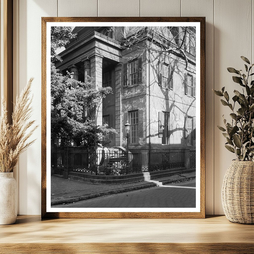 1844 Savannah Home - Vintage Architecture Photo, Georgia