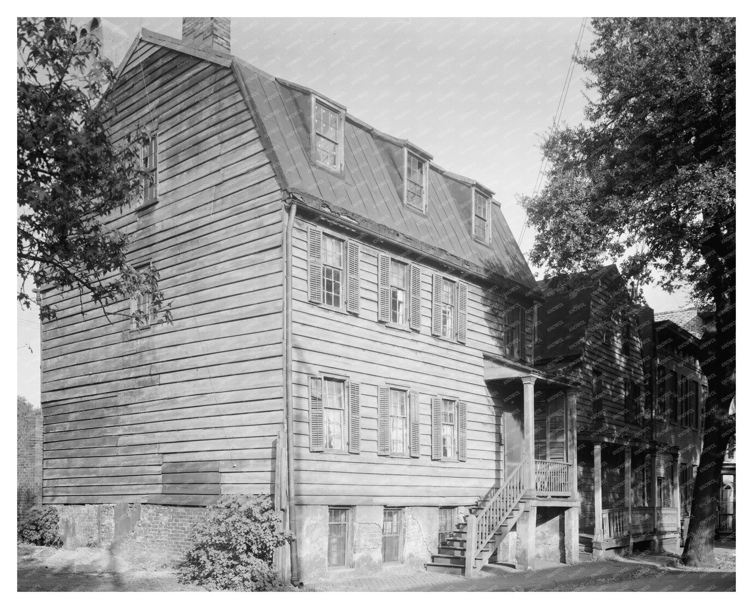 Dr. Poseys House, Savannah GA, 1790 Historic Photo