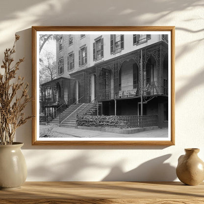 1850 Twin Houses of Hartridge, Savannah, GA - Historic Photo
