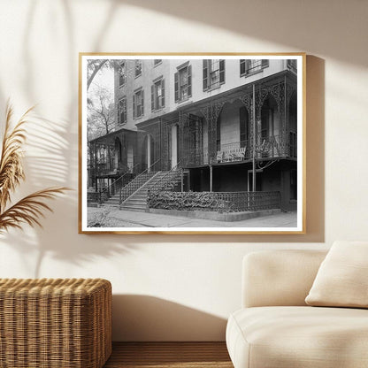 1850 Twin Houses of Hartridge, Savannah, GA - Historic Photo