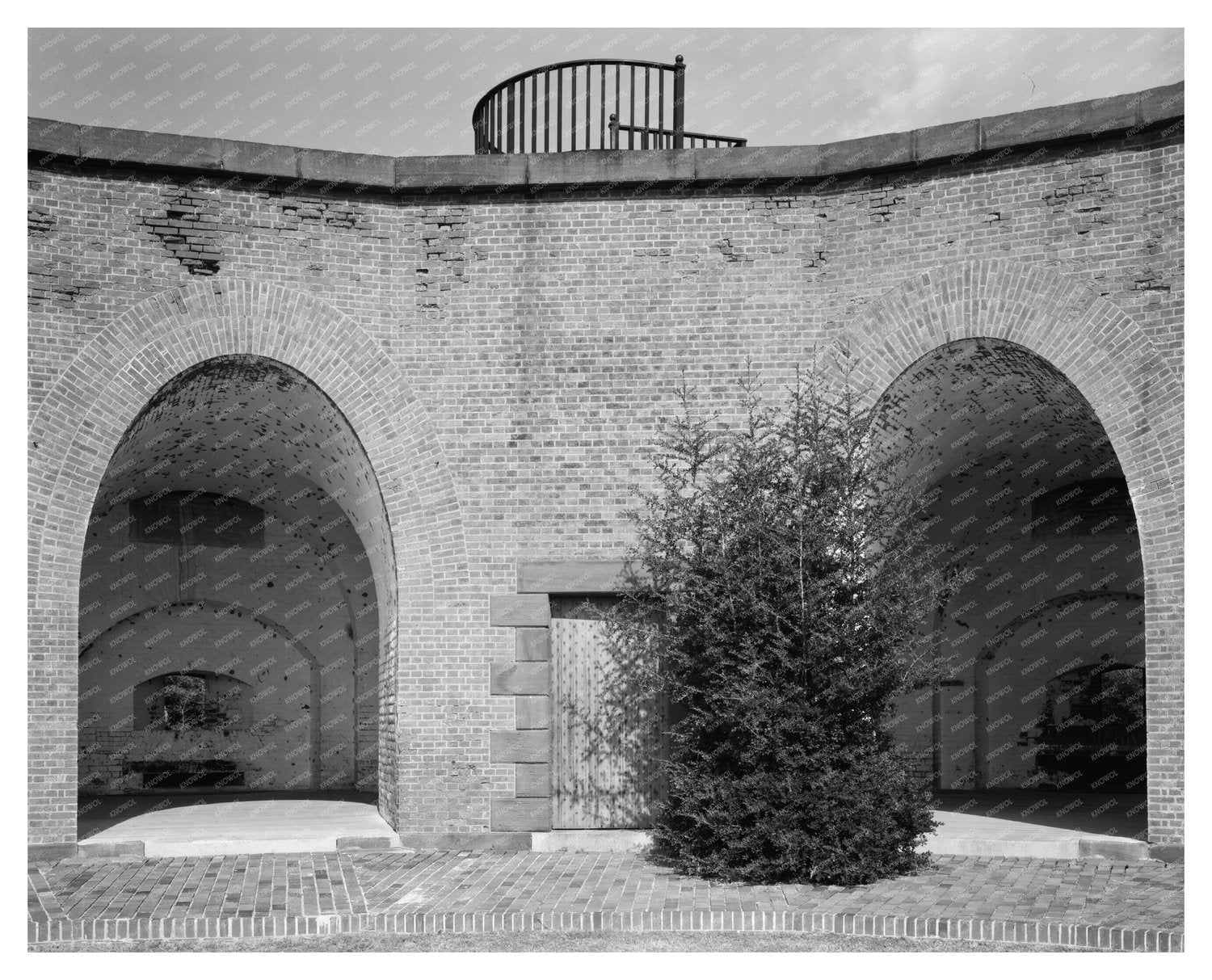 Historic Cockspur Island Architecture, Savannah GA 1957