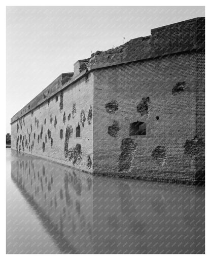 Cockspur Island, Savannah GA Vintage Photo, 1828-1850