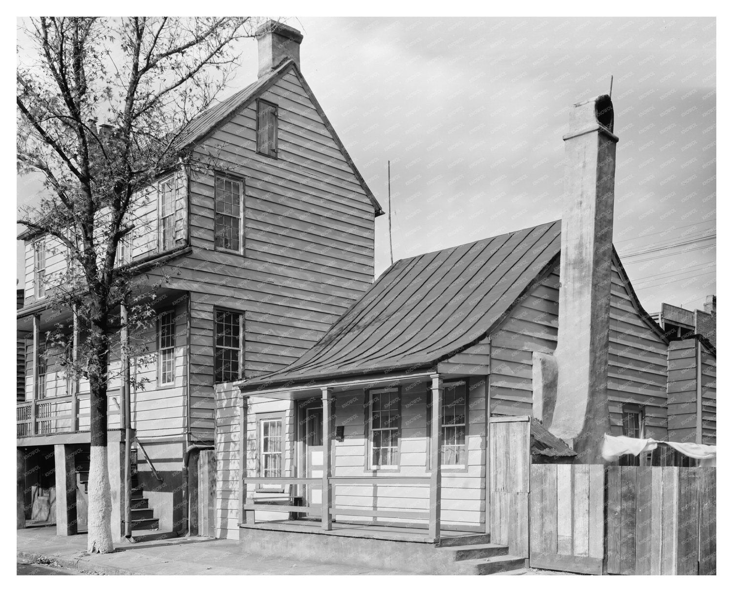 1770 Wooden House in Savannah, GA - Historical Architecture