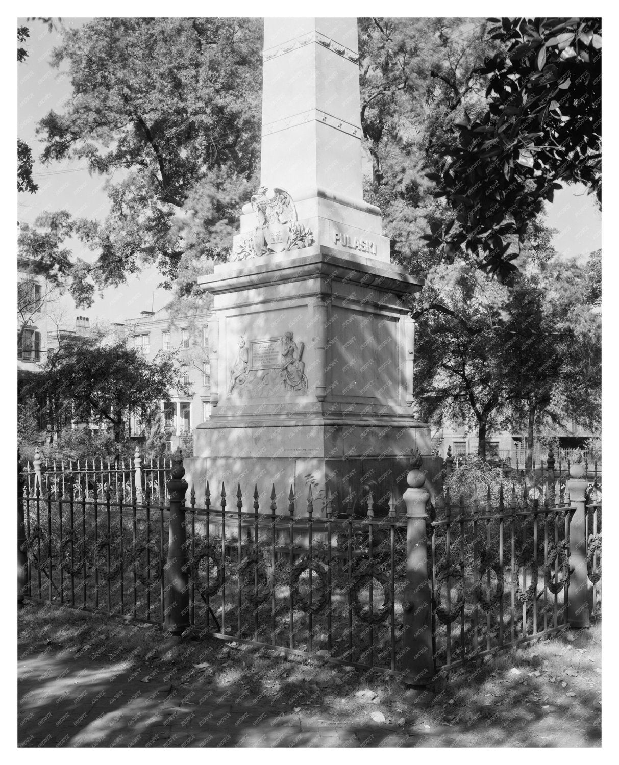 Pulaski Monument in Savannah, Georgia - 1855 Photo