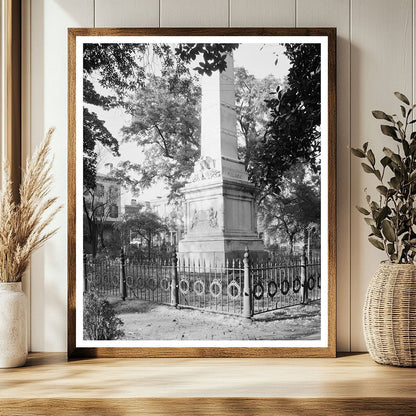 Pulaski Monument in Savannah, GA - 1953 Vintage Photo