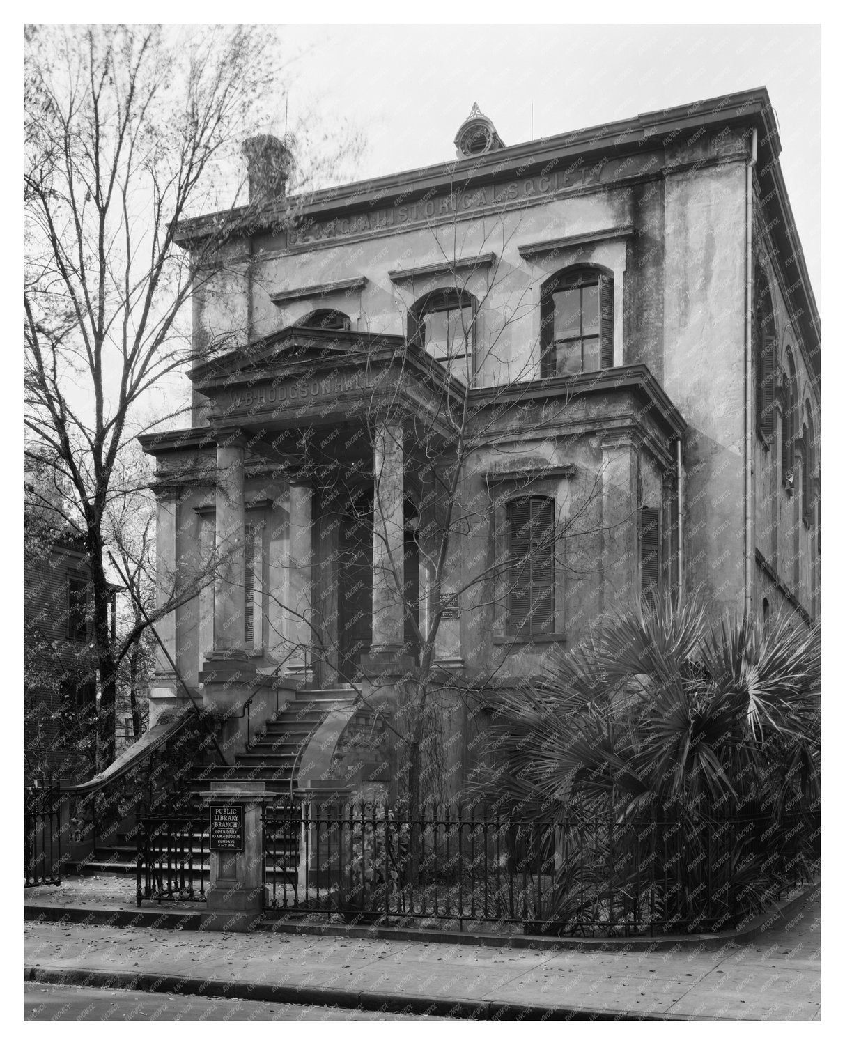 Vintage Savannah Architecture Photo, Georgia, Early 1900s