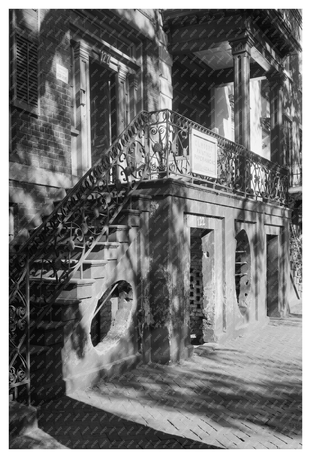 Vintage Savannah, GA Ironwork - 1900 Historical Print