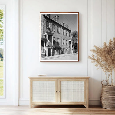 Savannah GA Wooden Row Houses 1810 Vintage Photo
