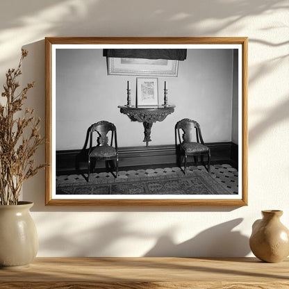 Savannah, GA Interior from 1850-1861 Vintage Photograph