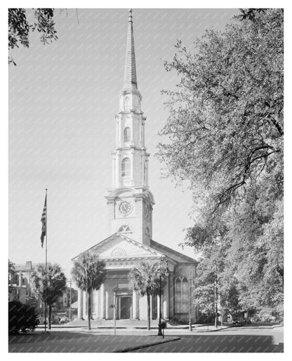 Savannah Church Architecture, Georgia 1891 Photo