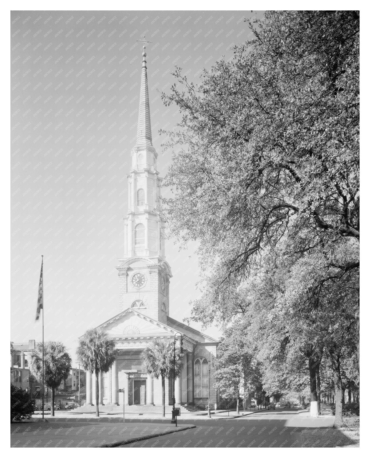 1891 Presbyterian Church Photo, Savannah, Georgia