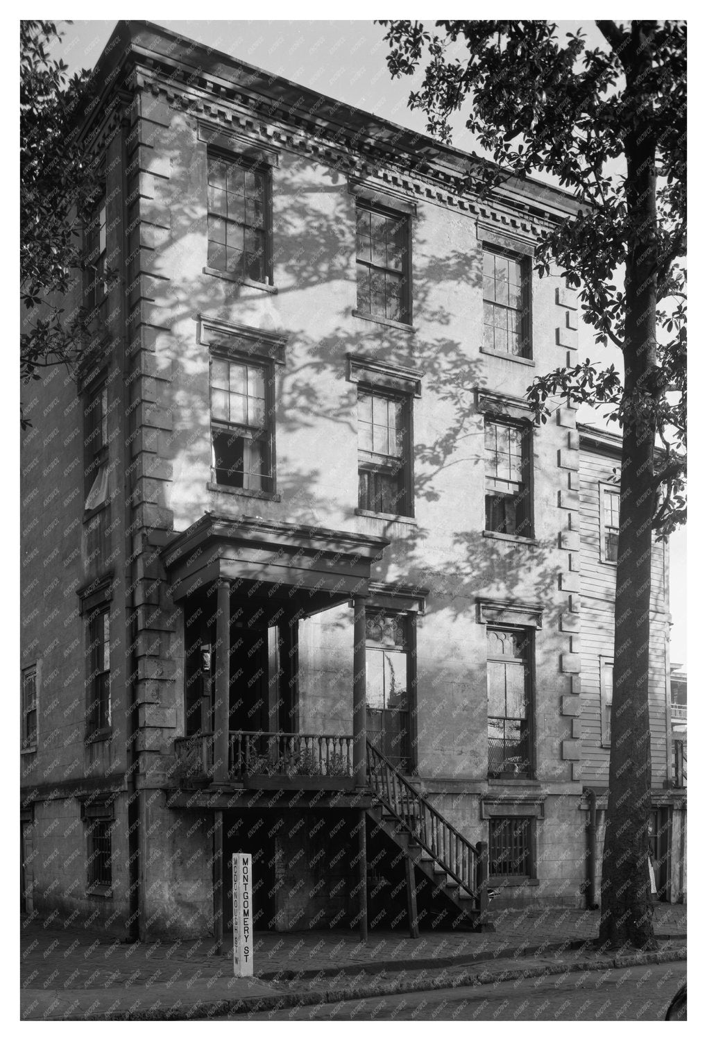 Historic 1939 Photo of 124 McDonough St, Savannah, GA