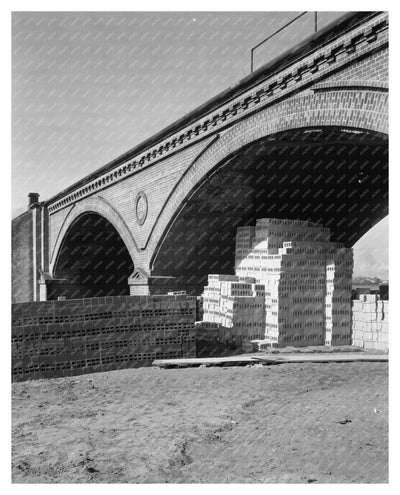 Savannah Railroad Bridge, Georgia, 1858 - Historic Photo