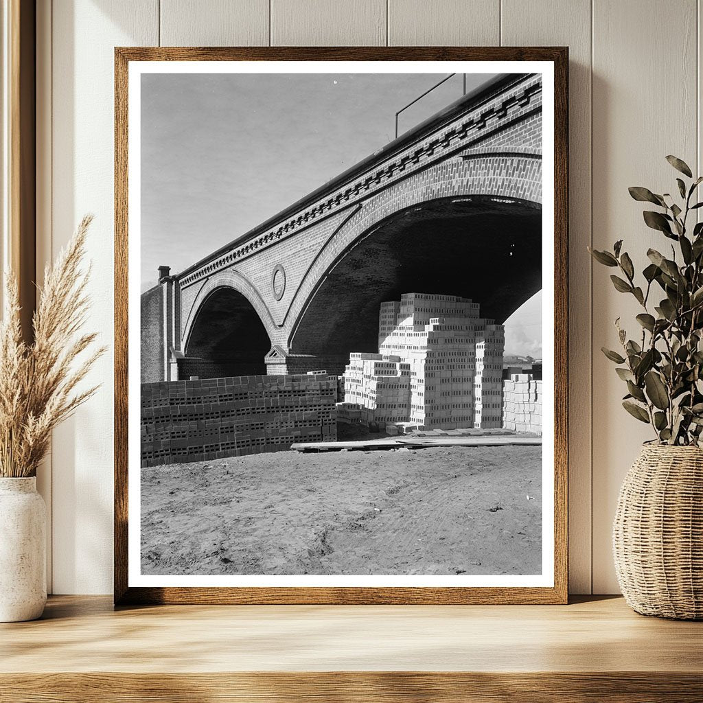 Savannah Railroad Bridge, Georgia, 1858 - Historic Photo