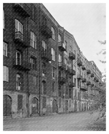 1855 Building in Savannah, GA - Vintage Photograph