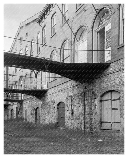 Historic Building in Savannah, GA - 1855 Vintage Photo