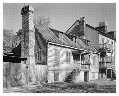 Historic Building in Savannah, GA (1820) - Vintage Photo