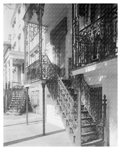 Savannah Ironwork Detail, Chatham County, 1870s Photo