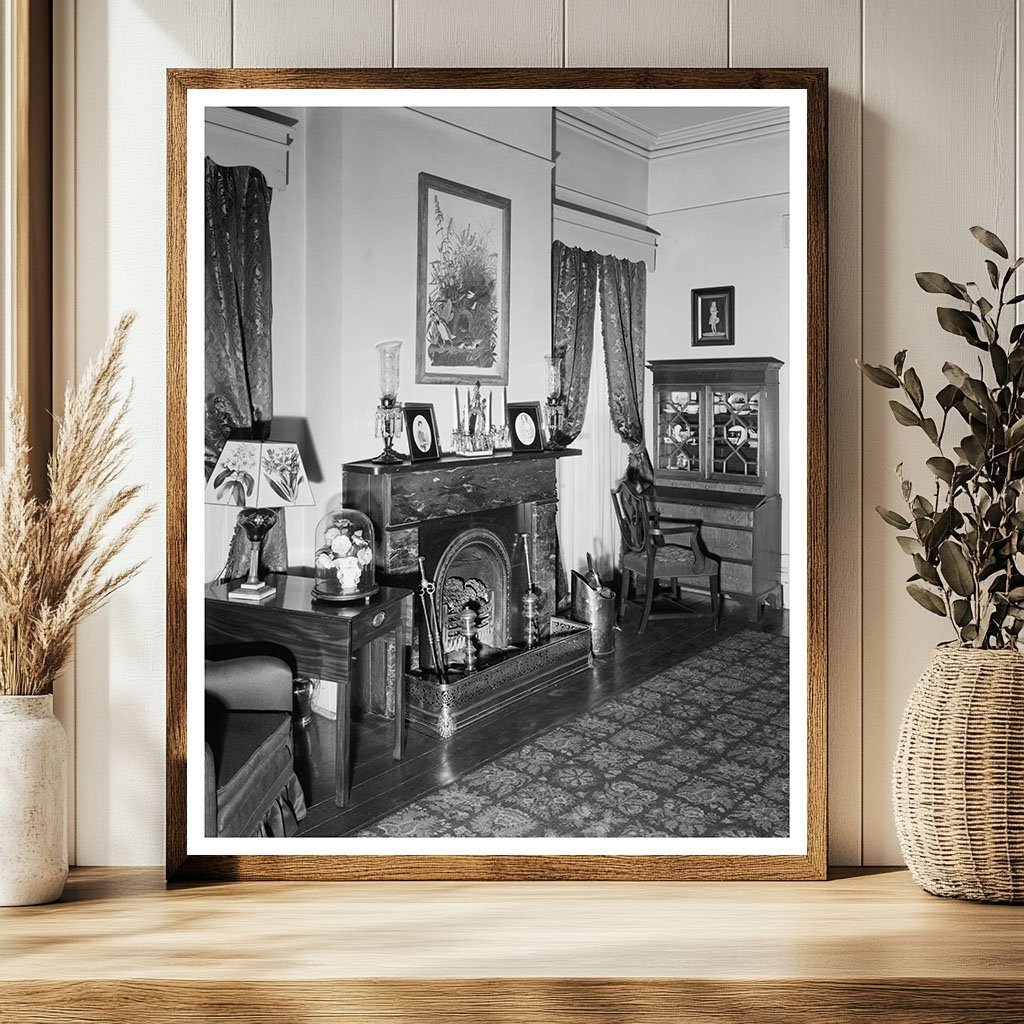 Early 20th Century Savannah Interior Photo, Georgia 1957