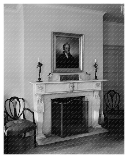 Vintage Interior of 1820 Home in Savannah, GA, 1957