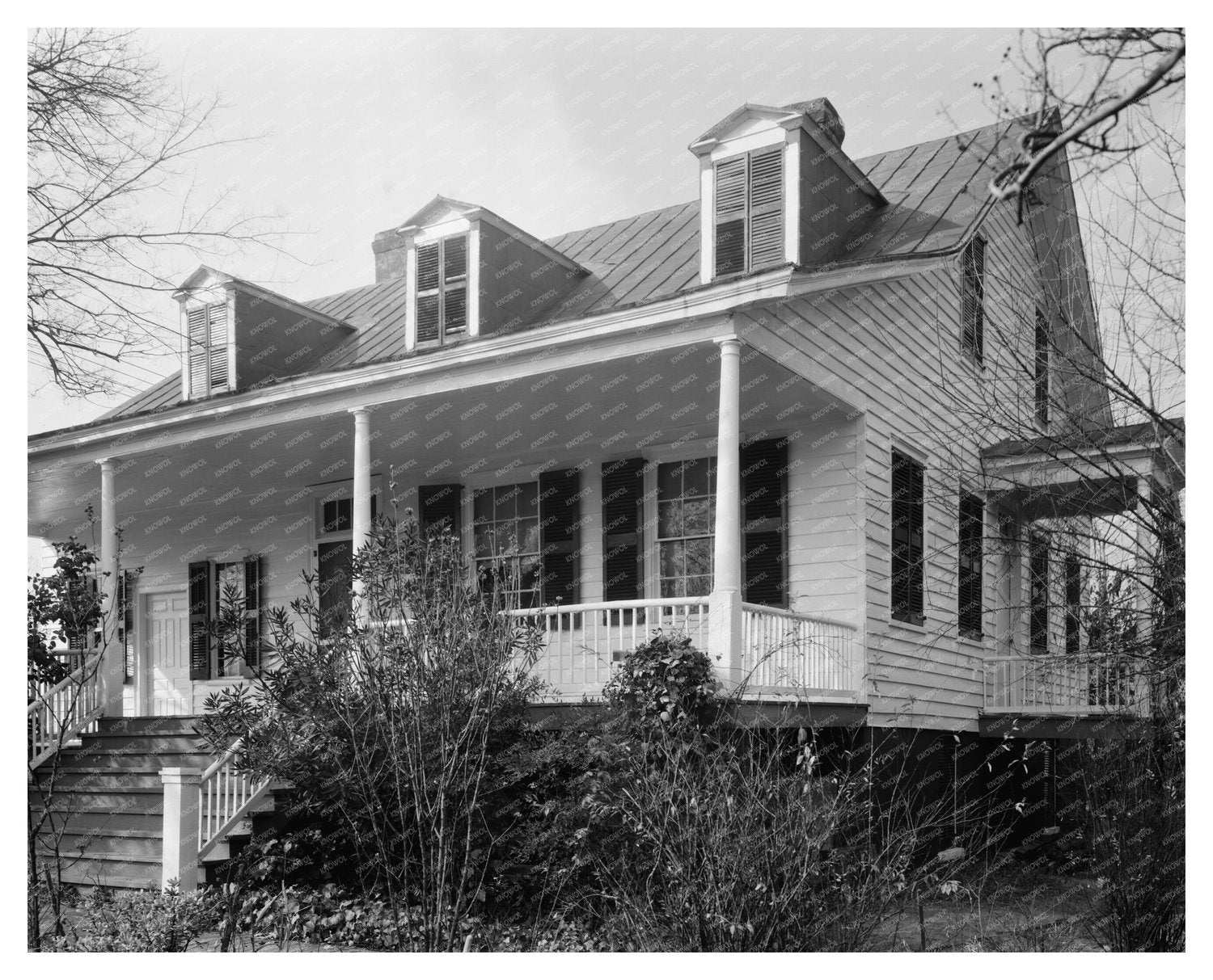 George Walton Home, Augusta, GA, 1957 Vintage Photo