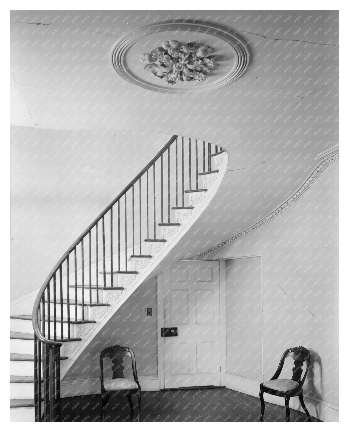 Historic Stairhall in Clinton, GA - Early 20th Century